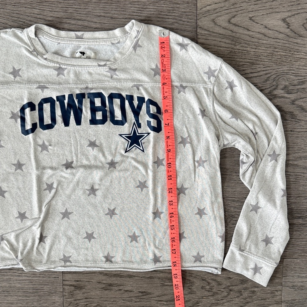 🌼NFL🌼 Dallas Cowboys Star Print Crop Top - Picture 5 of 6